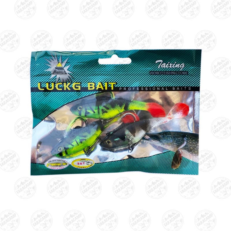 لور ماهی ژله ای ماهیگیری Luckg Bait مجموعه ۳ عددی مدل ۱۲۳۰ — تصویر ۲