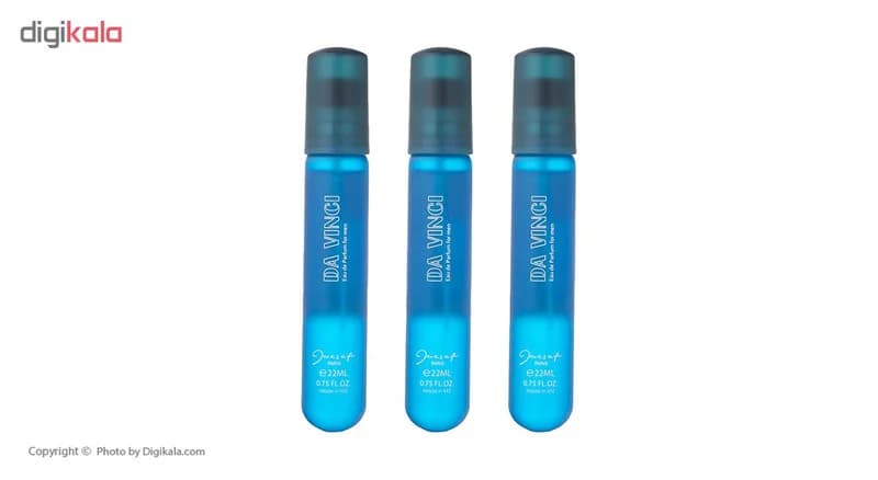 عطر جیبی مردانه ژک ساف مدل Da Vinci حجم 22 میلی لیتر بسته 3 عددی — تصویر ۲