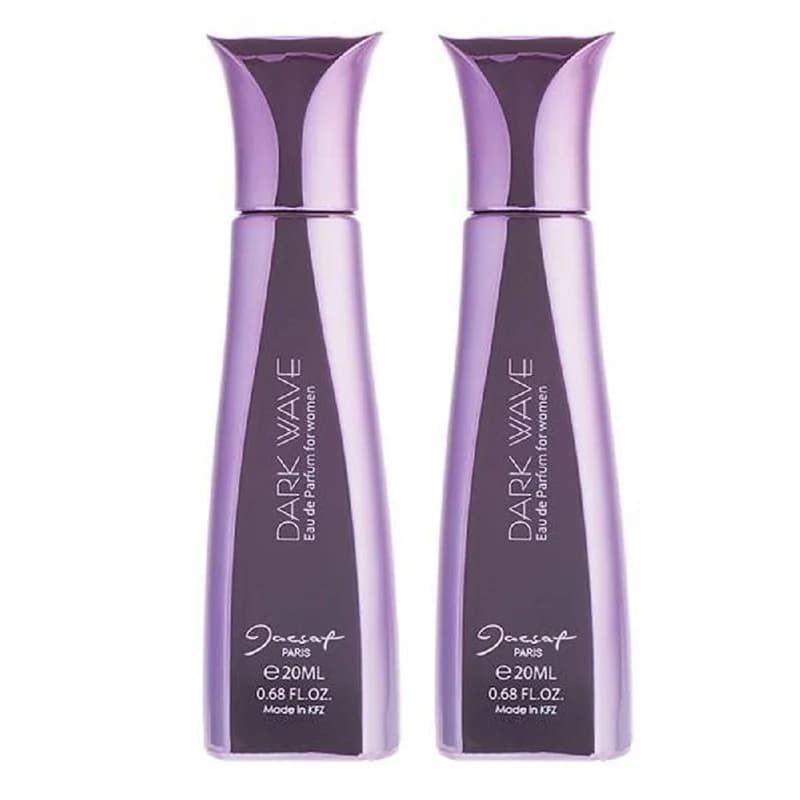 عطر جیبی زنانه ژک ساف مدل Dark Wave حجم 20 میلی لیتر بسته 2 عددی — تصویر ۲