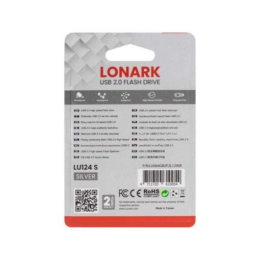 فلش LONARK USB2.0 LU124S 32G Silver — تصویر ۲