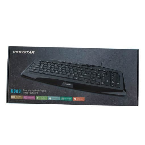 کیبورد سیم دار KINGSTAR KB83 — تصویر ۲