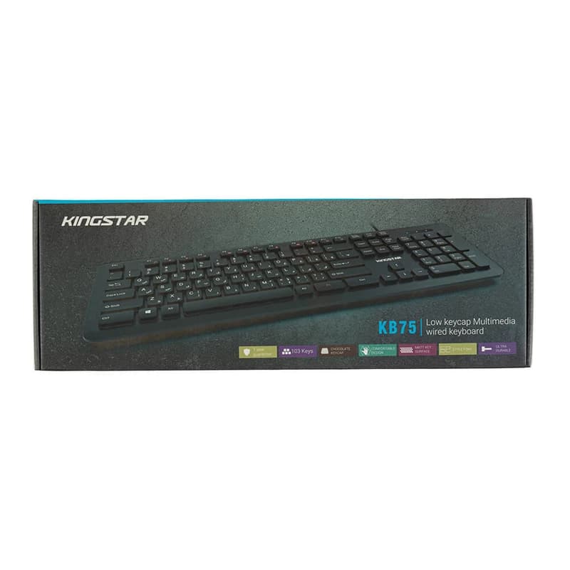 کیبورد سیم دار KINGSTAR KB75 — تصویر ۲