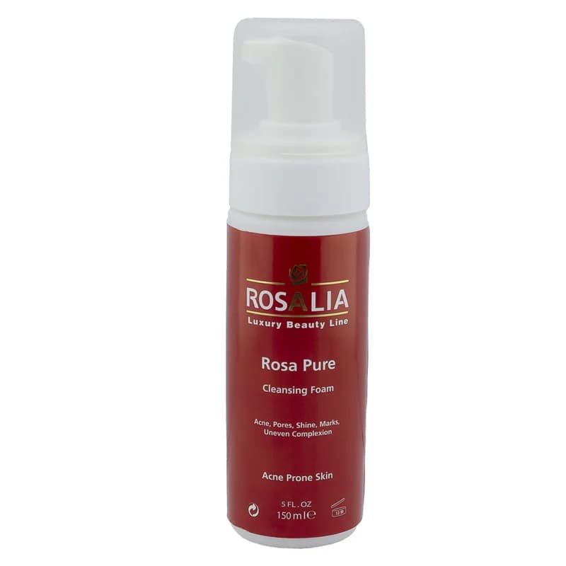 فوم پاککننده صورت رزالیا مدل Rosa Pure حجم 150 میلیلیتر — تصویر ۲