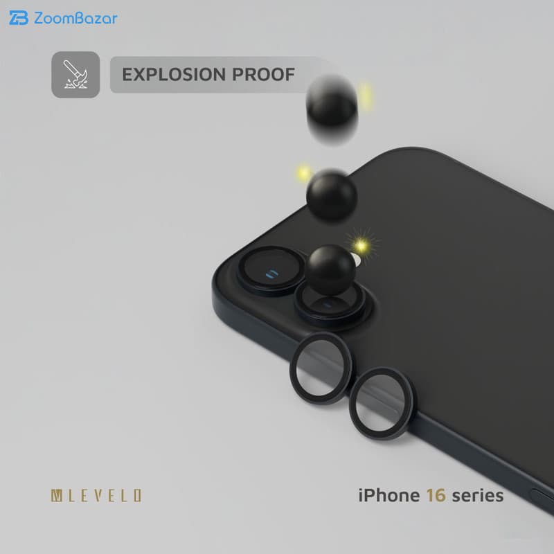 محافظ لنز دوربین لِولو مدل Duo Lens Protect مناسب برای گوشی موبایل Apple Iphone 16 / 16 Plus — تصویر ۶