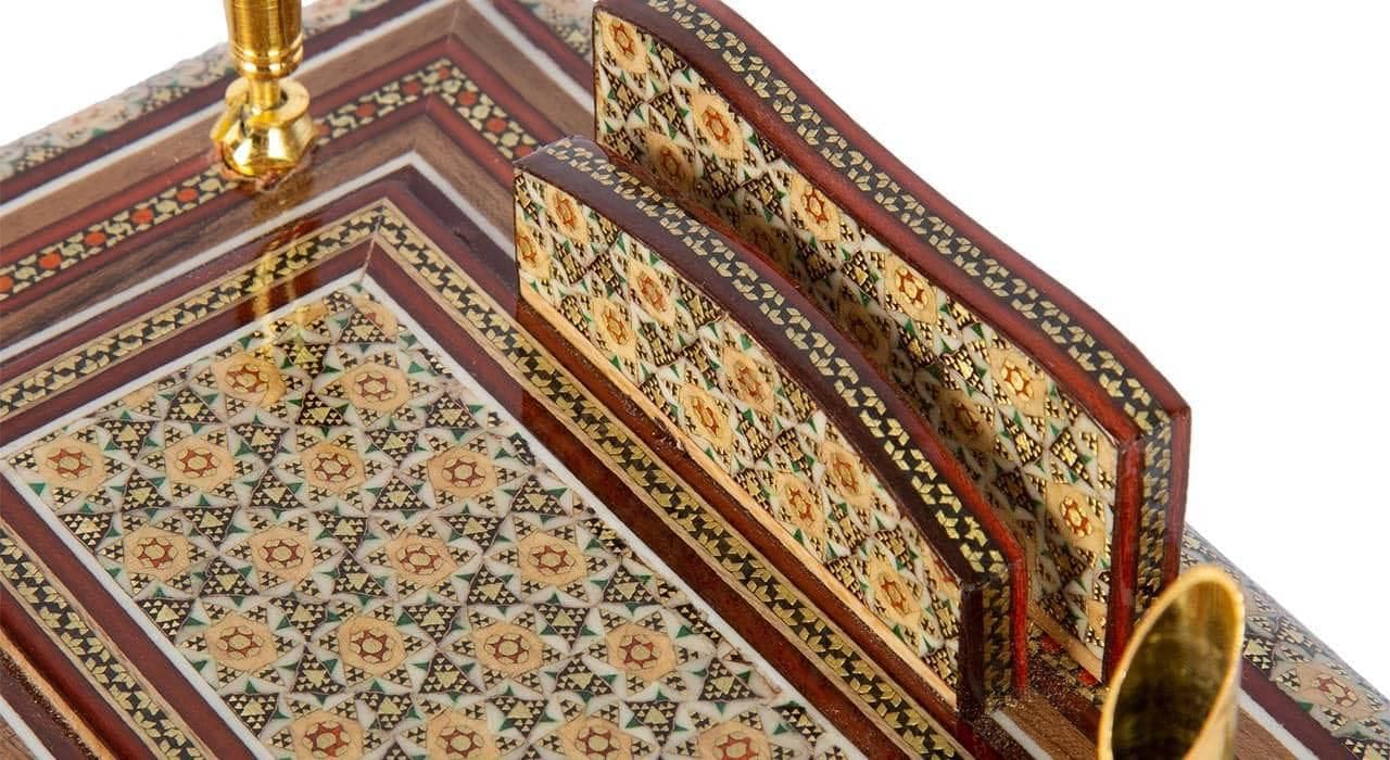 قلمدان خاتم کاری مدل گیتی — تصویر ۴