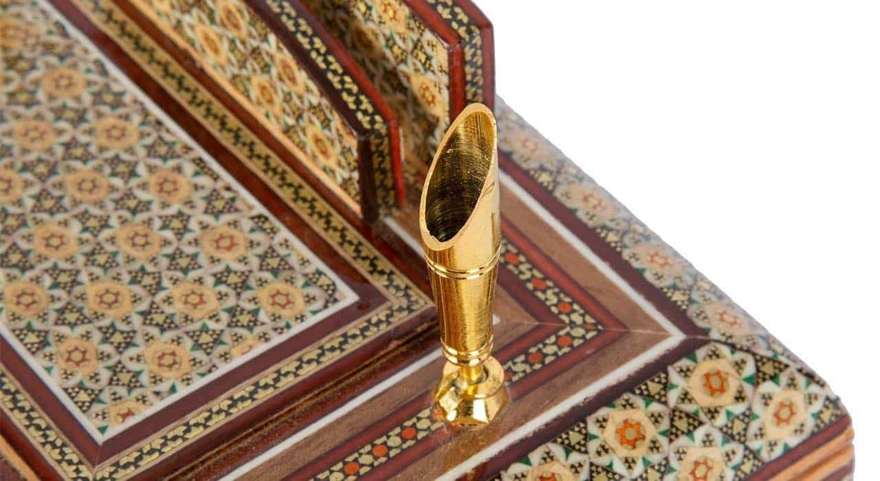 قلمدان خاتم کاری مدل گیتی — تصویر ۳
