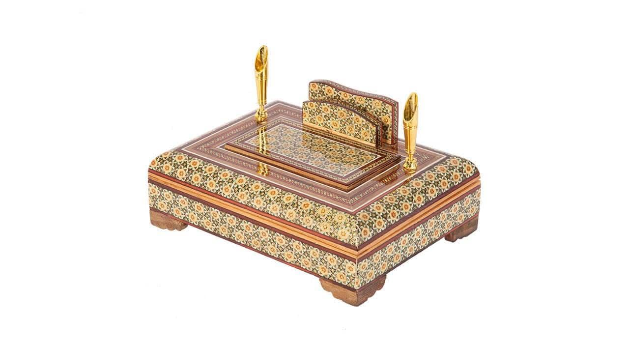 قلمدان خاتم کاری مدل گیتی
