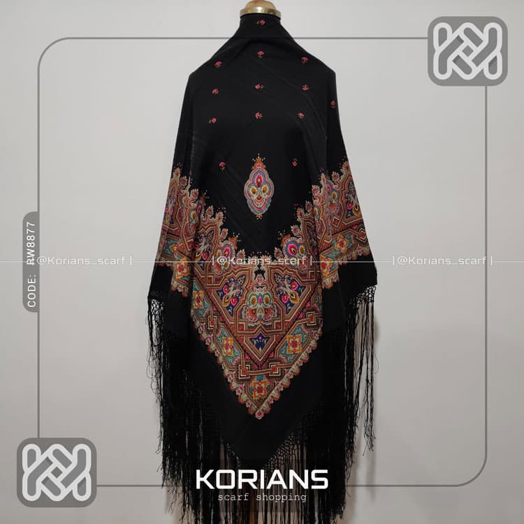 روسری پشمی کد rw8877