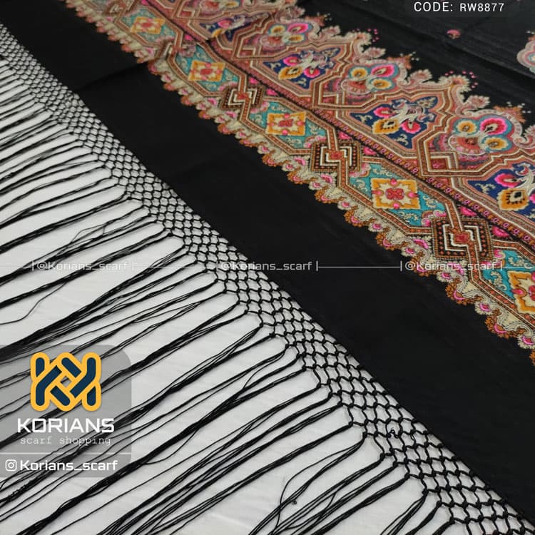 روسری پشمی کد rw8877 — تصویر ۳
