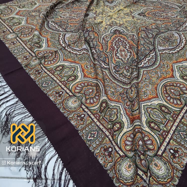 روسری ریزنقش ترکمن rw6471 — تصویر ۴