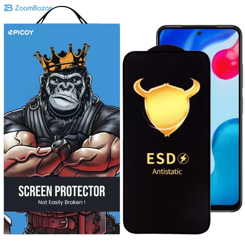 گلس اپیکوی مدل ESD مناسب برای گوشی موبایل شیائومی Redmi Note 11 Global/4G / Note 11S 4G (Global)/Note 10 4G (Global)/Note 10S/Note 11 SE (India) — تصویر ۵