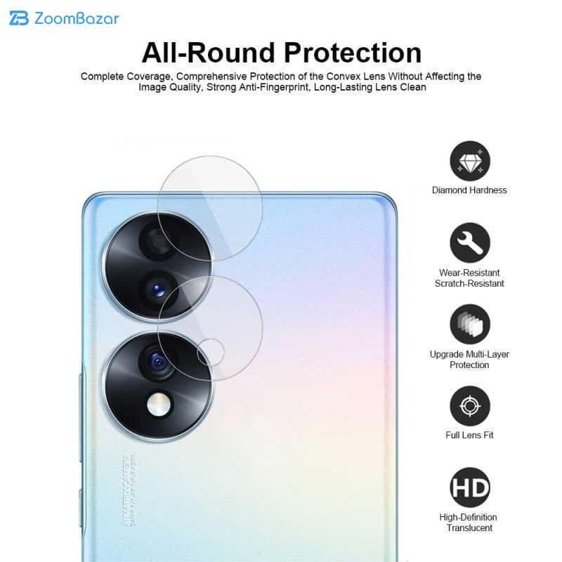 محافظ لنز دوربین اپیکوی مدل 3D Lens-Clear مناسب برای گوشی موبایل آنر 70 — تصویر ۳