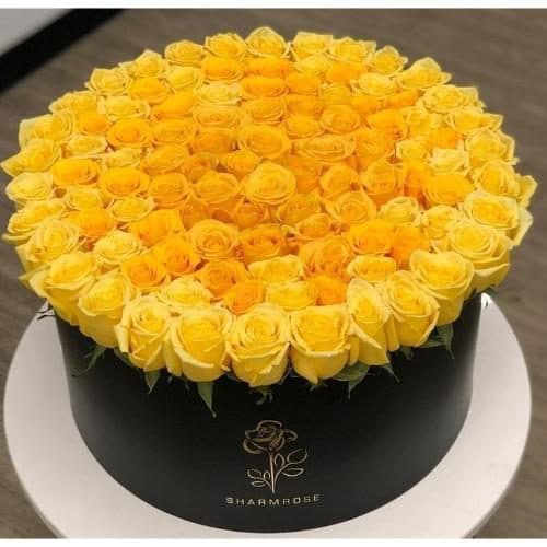 باکس گل رز برای تبریک نامزدی 6302
