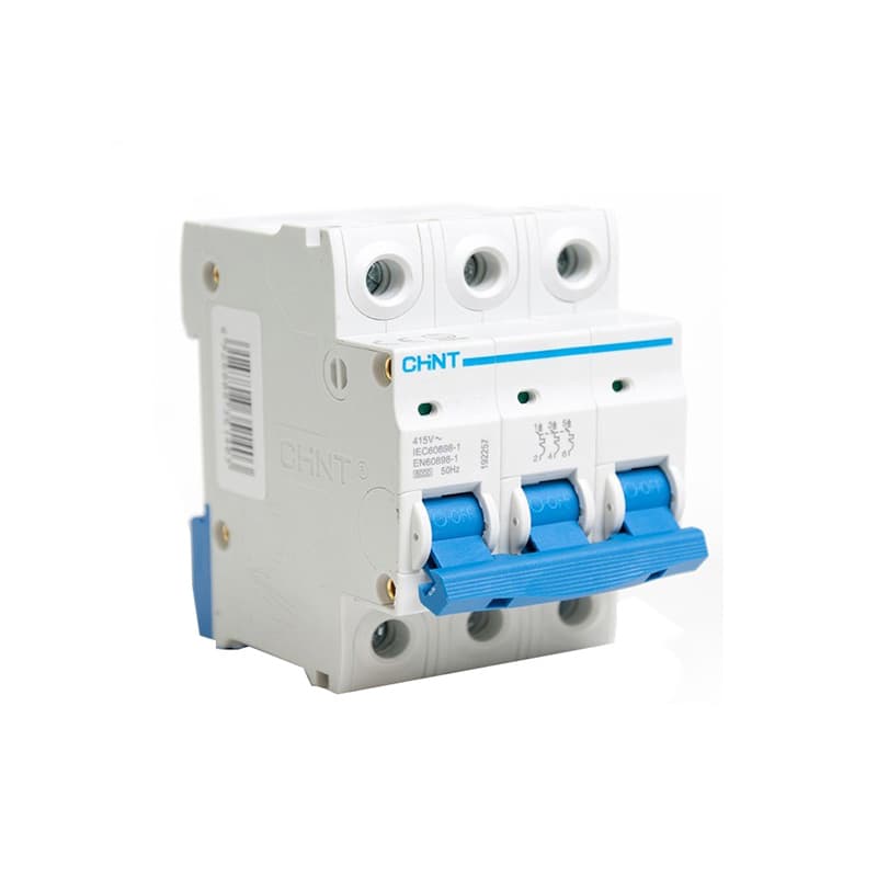 کلید مینیاتوری سه پل 10 آمپر چانت مدل NB7-C10-6K-3P