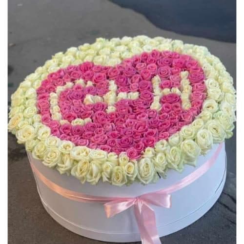 باکس گل رز عروس 6172