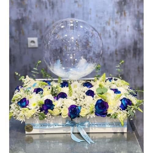 باکس گل رز تولد برای مدیر شرکت 6113
