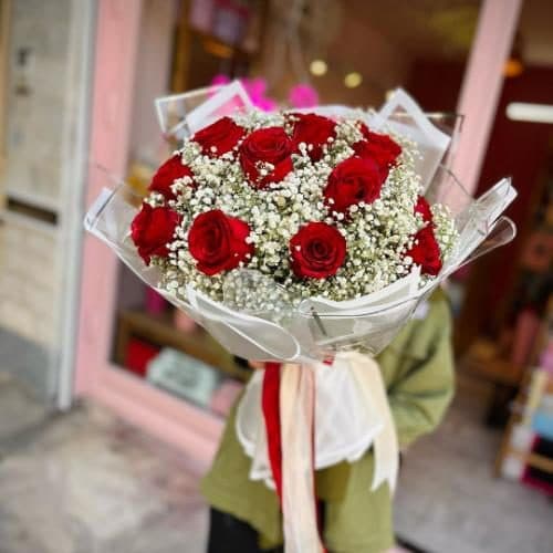 دسته گل رز برای سفره عقد 6021