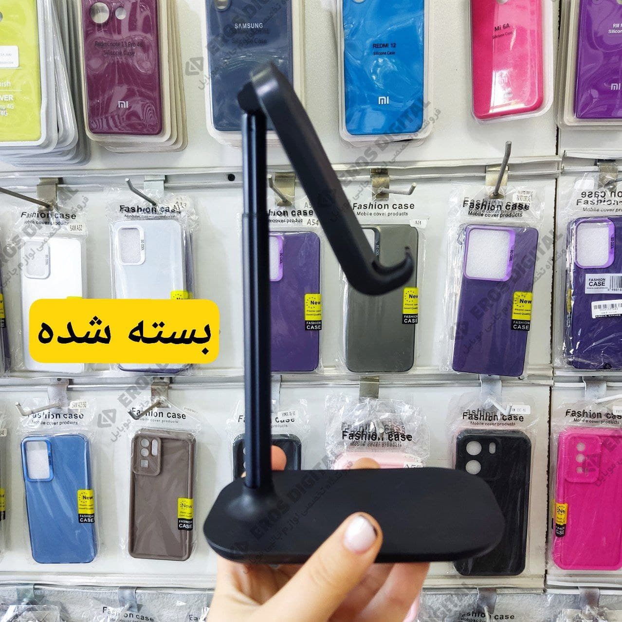 پایه نگهدارنده رومیزی گوشی موبایل و تبلت با قابلیت تنظیم ارتفاع — تصویر ۲