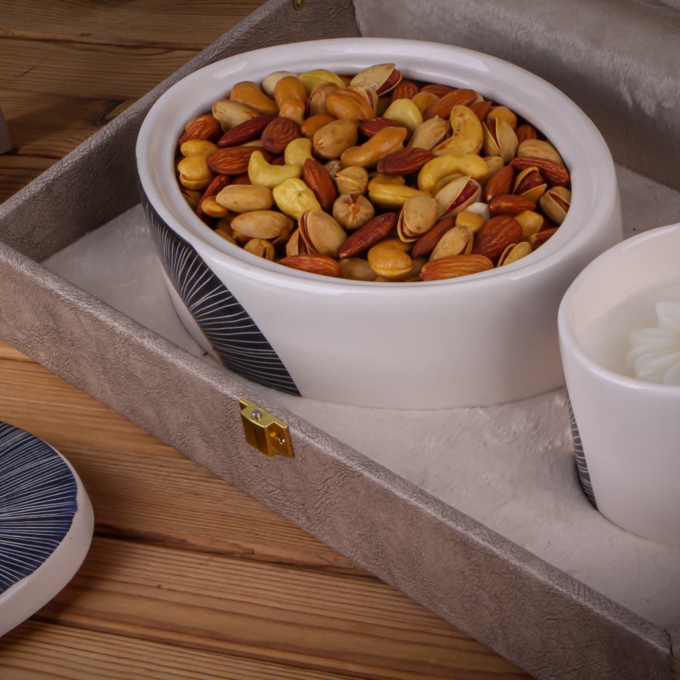 جعبه هدیه تبلیغاتی روکش چرم Ps403 — تصویر ۲