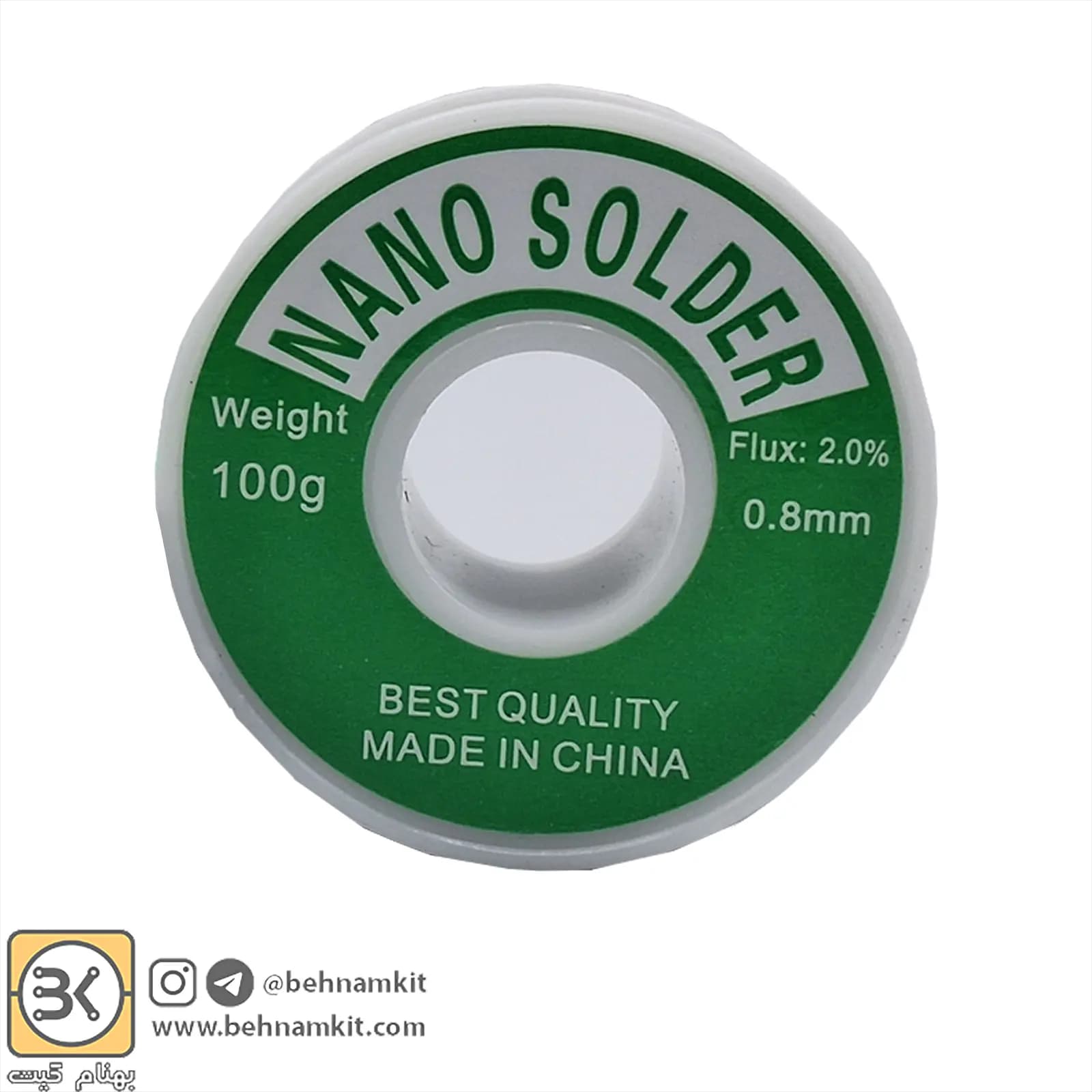 قلع خارجی NANO Solder 0.8mm 100G