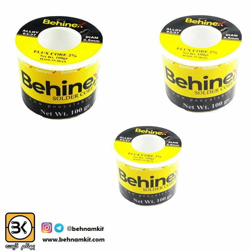 قلع درجه یک BEHINEX 63/37 0.5mm 100g / مخصوص موبایل