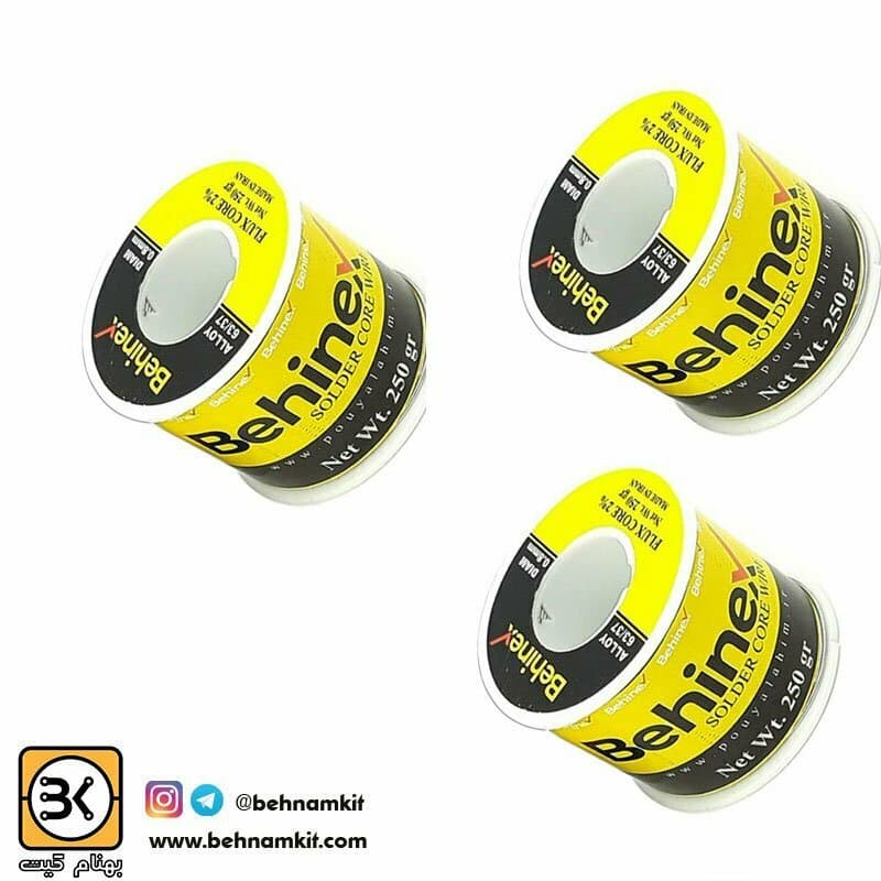 قلع درجه یک BEHINEX 63/37 0.8mm 250g
