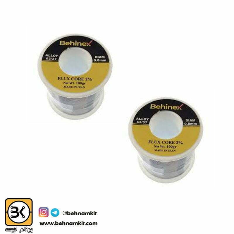 قلع درجه یک BEHINEX 63/37 0.8mm 100g — تصویر ۲