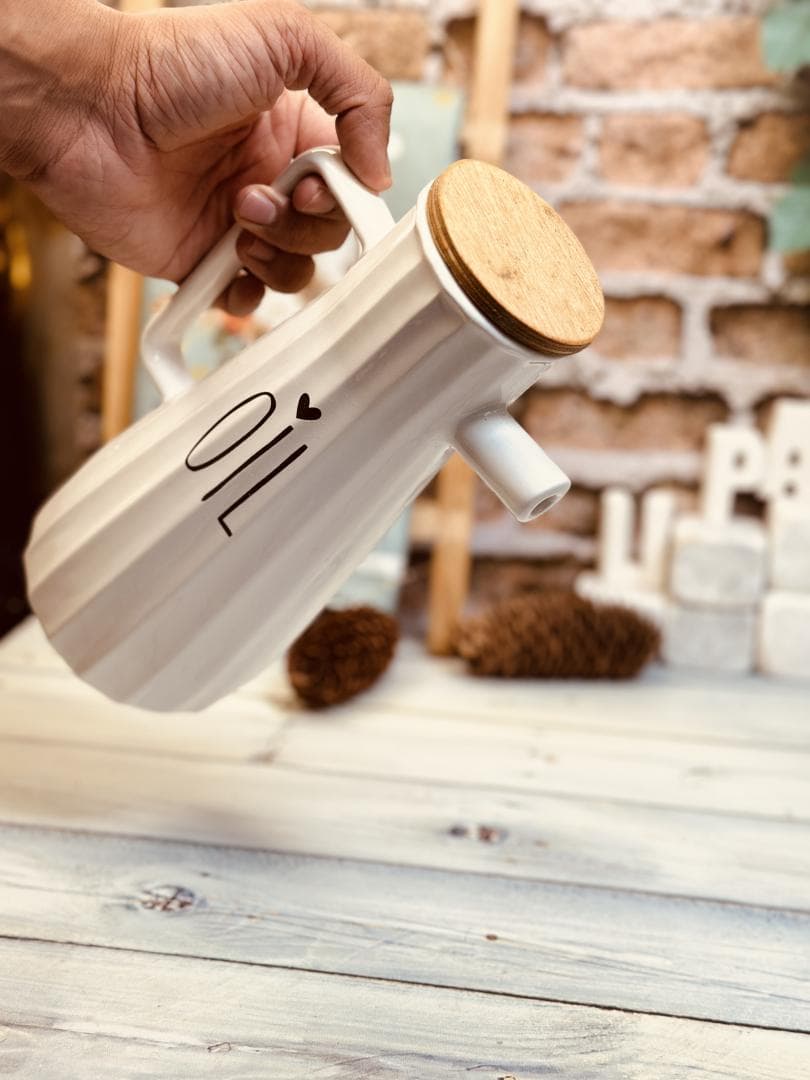 پارچ روغن ریز خط دار کد 9170 — تصویر ۳