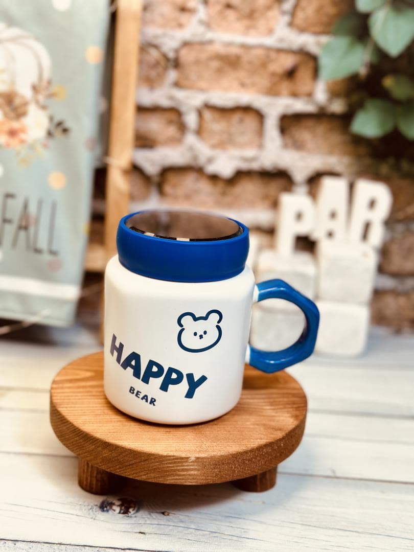 ماگ درب پیچی آبی کد 8782 — تصویر ۳