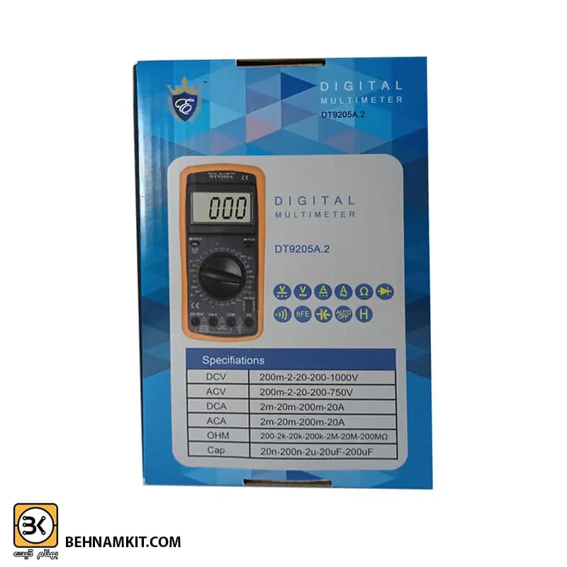 مولتی متر دیجیتال مدل EMPIRE DT9205A — تصویر ۲