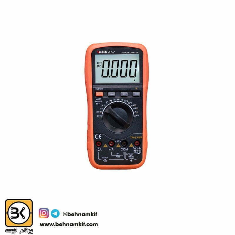مولتی متر دیجیتال Victor VC97 / اتو رنج