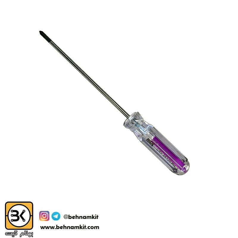 پیچ گوشتی چهار سو 15 سانت