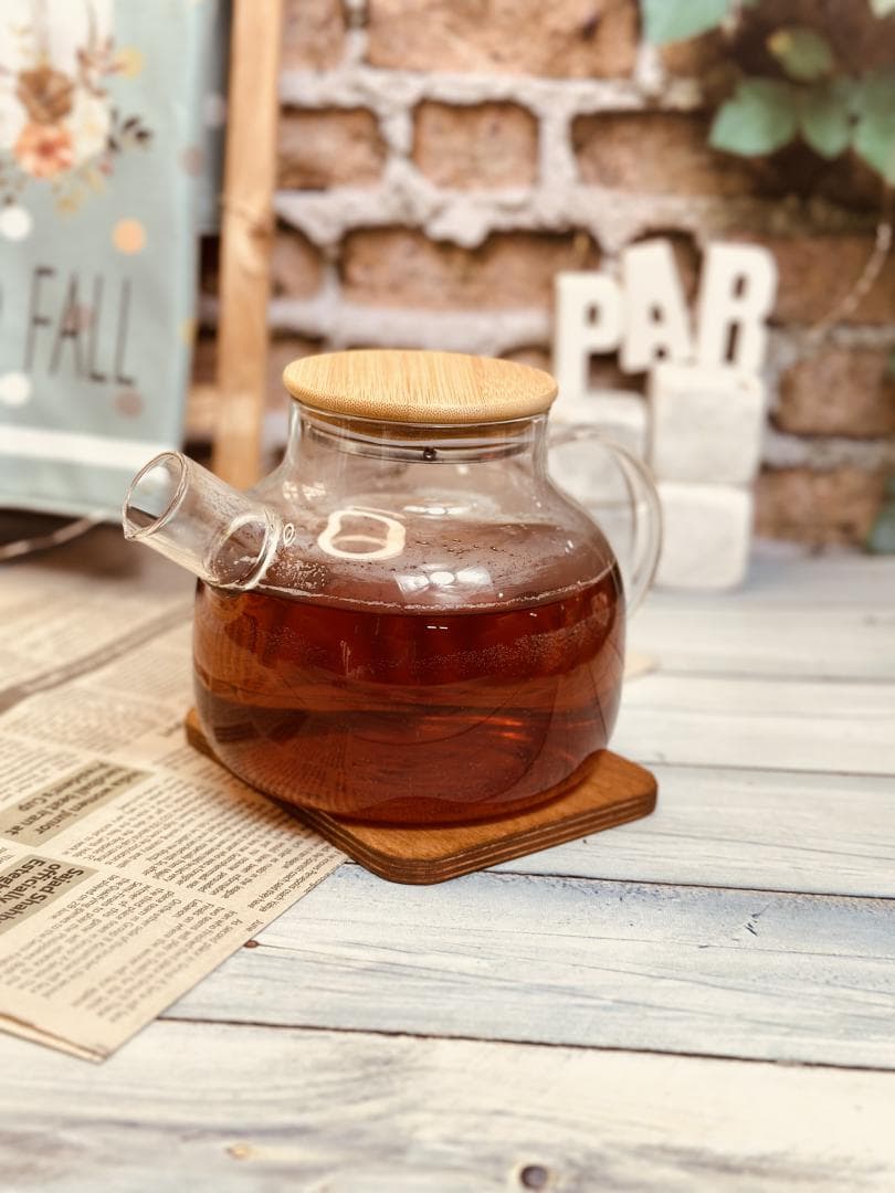 قوری پیرکس درب بامبو کد 7894 — تصویر ۴