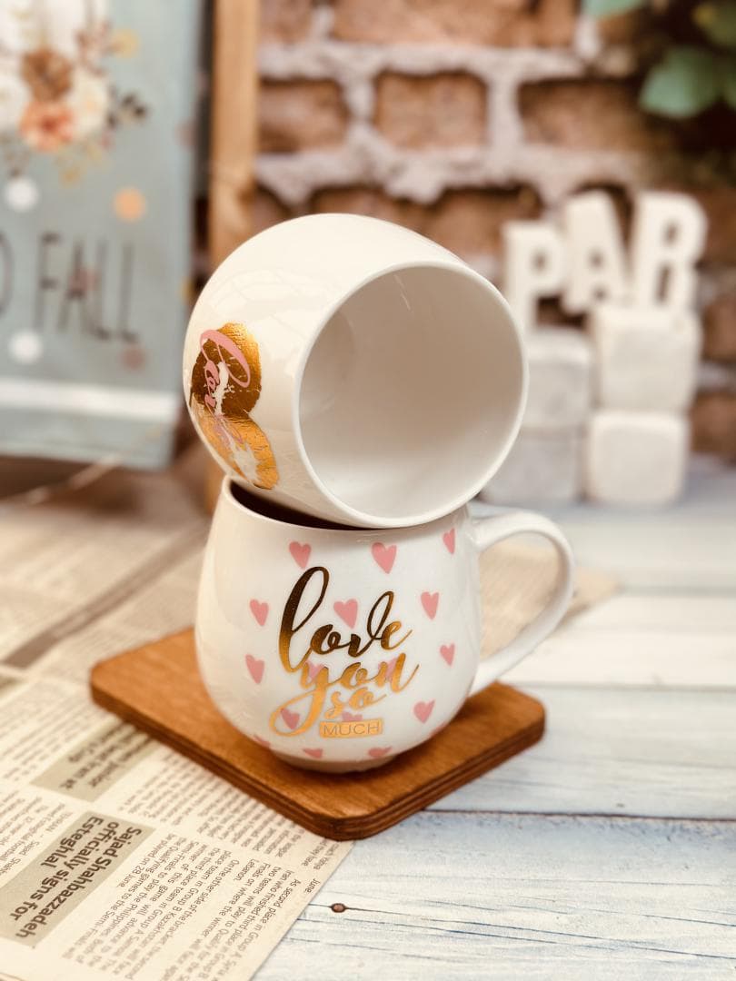 ماگ بدون درب طرح قلبی 7864 — تصویر ۵