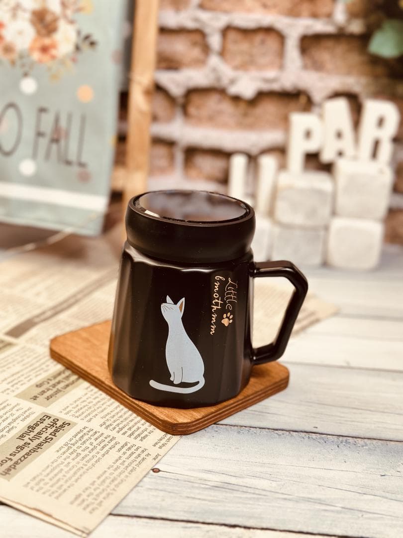 ماگ درب آینه ای گربه کد 7848 — تصویر ۲