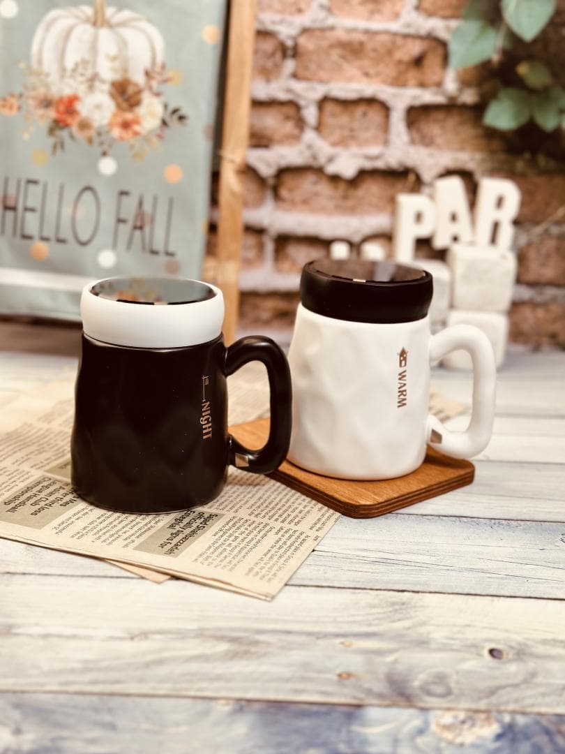 ست ماگ درب آینه ای بدنه طرح دار کد 7844 — تصویر ۴