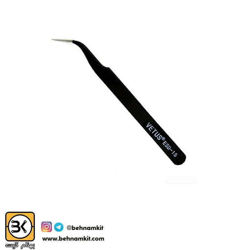 پنس استاتیک سر کج VETUS ESD-15