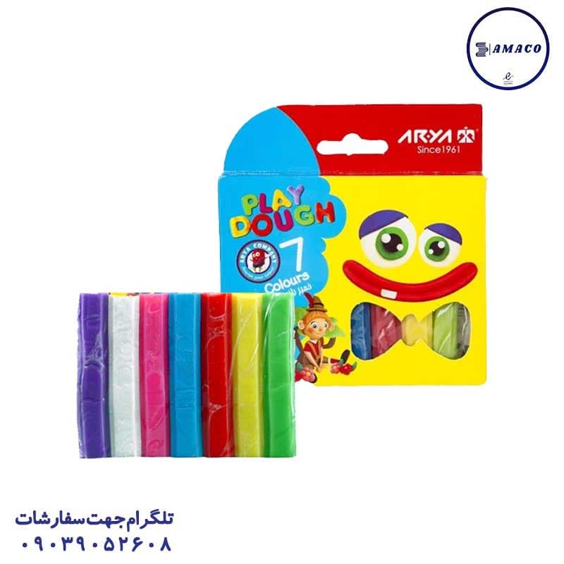 آریا – خمیر بازی7 رنگ مقوا 1047 (144)