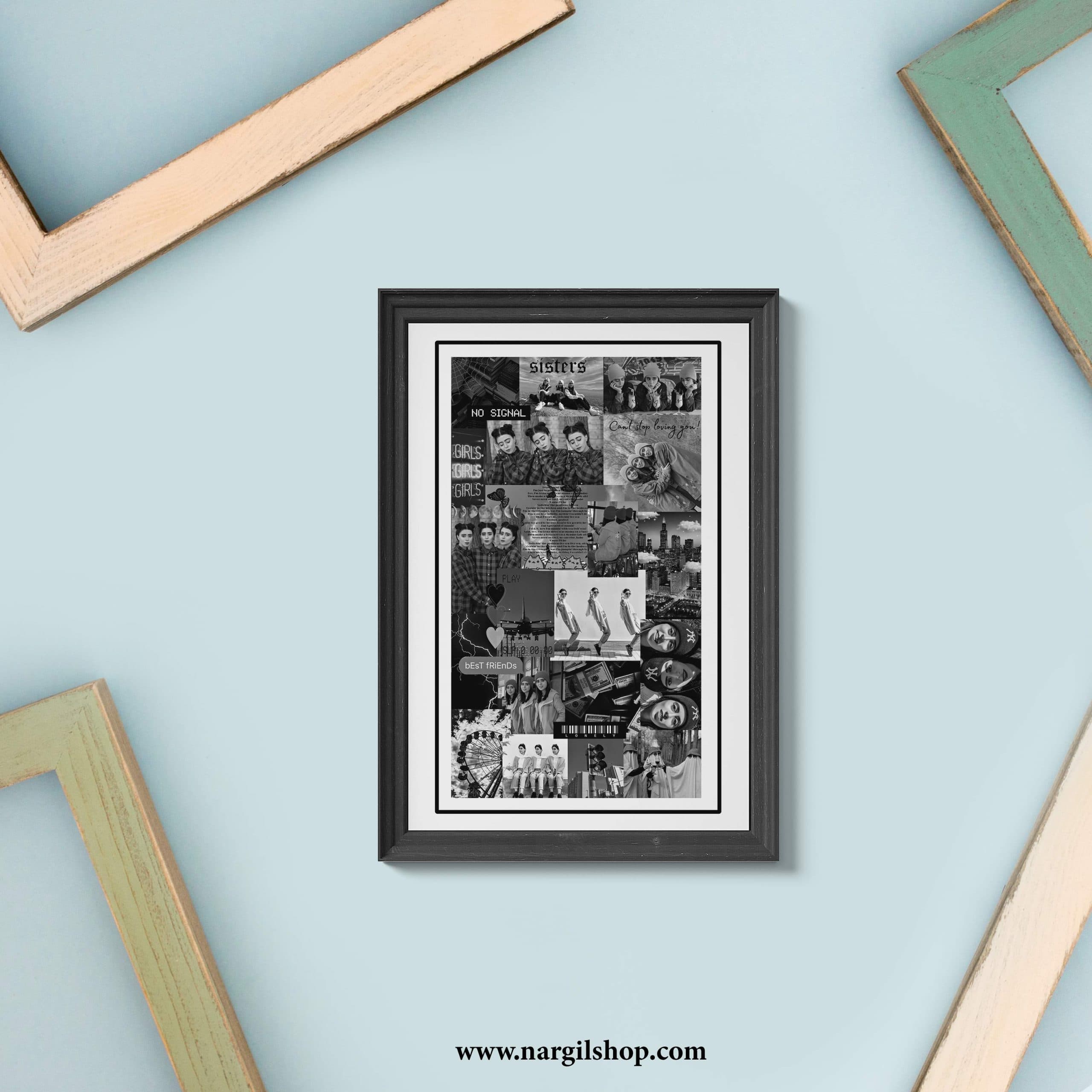 تابلو کلاژ | چیدمان 01 | collage Frame 01