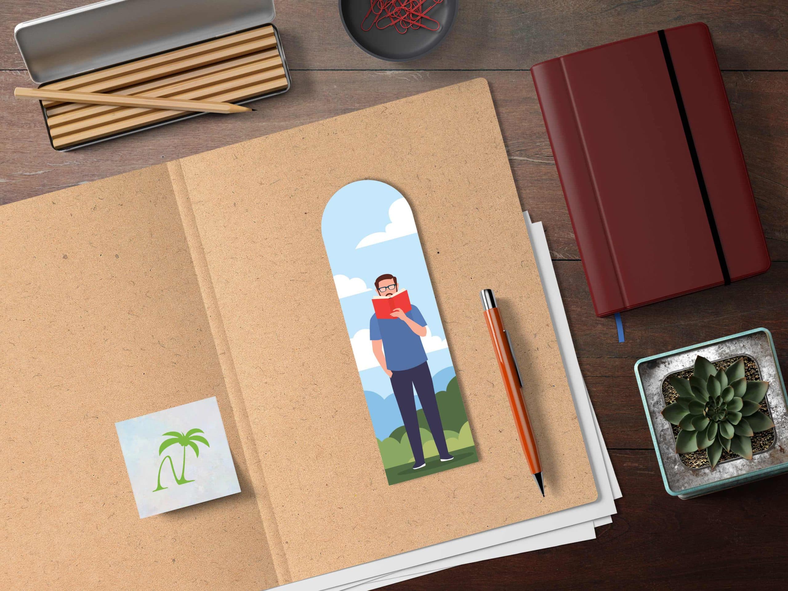 بوک مارک | نشانگر کتاب مدل کتابخوان 35 | Studious Bookmark 35 — تصویر ۲