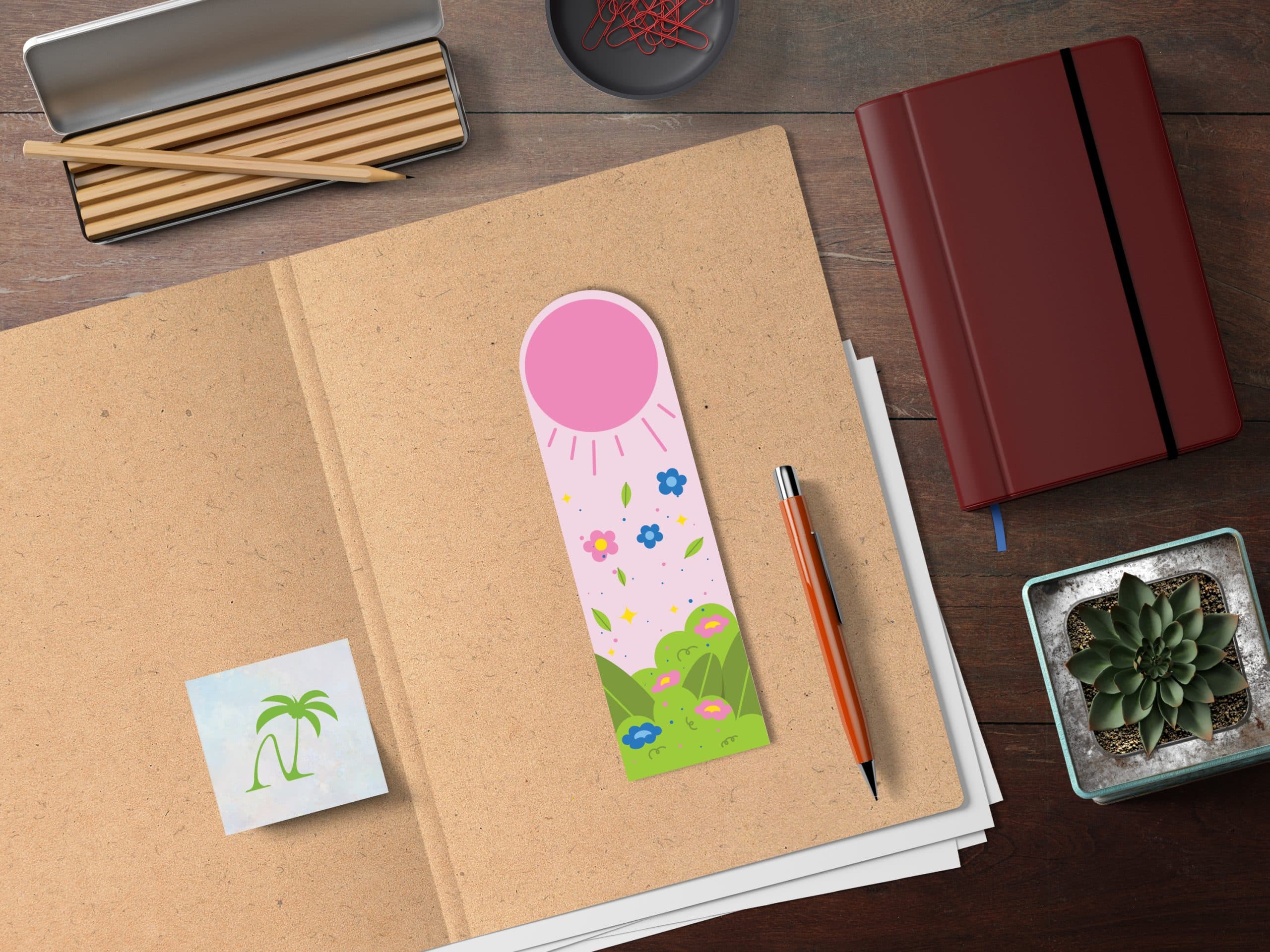 بوک مارک | نشانگر کتاب مدل فصل بهار 29 | Spring Bookmark 29 — تصویر ۲