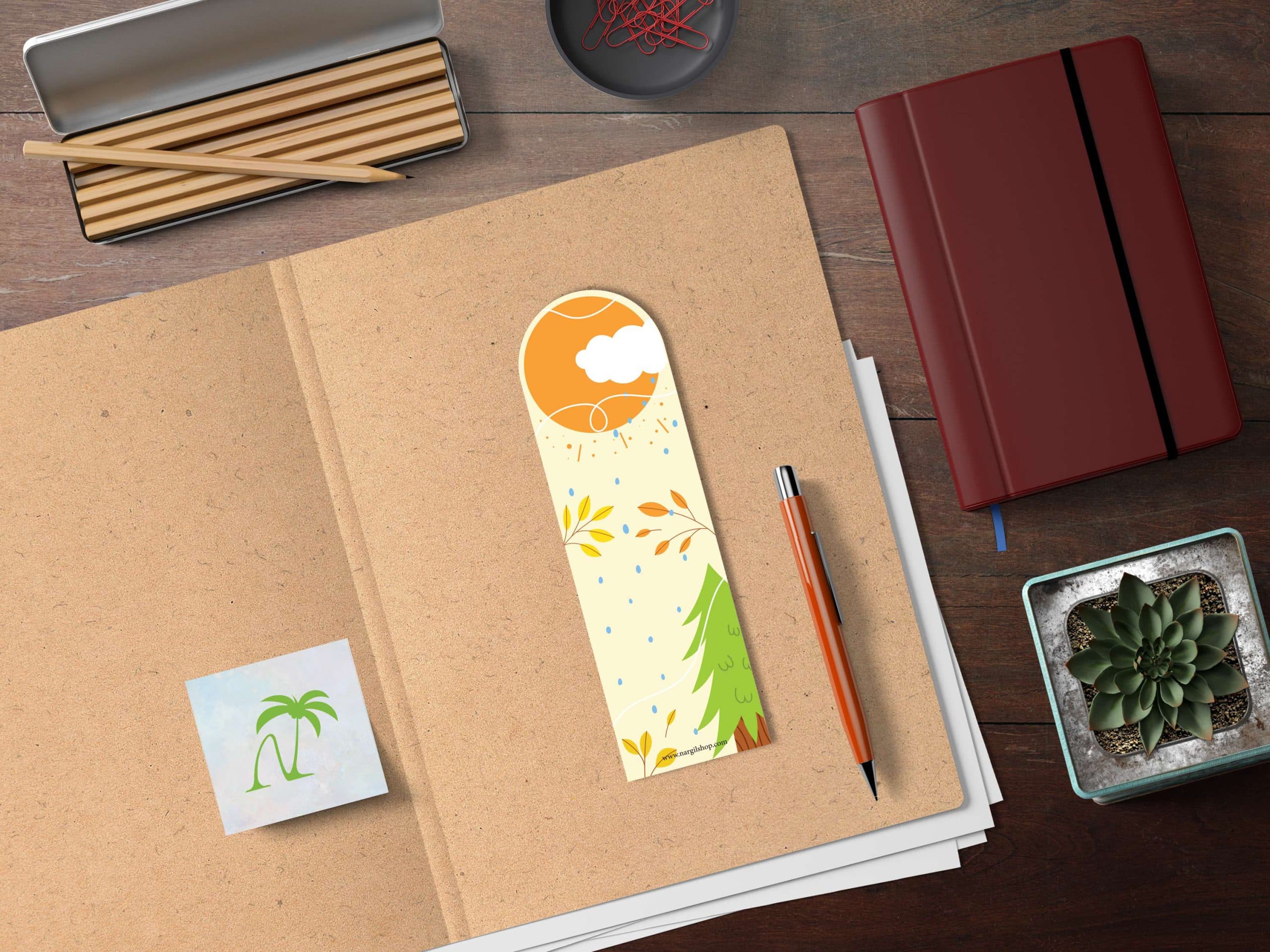 بوک مارک | نشانگر کتاب مدل فصل پاییز 31 | Fall Bookmark 31 — تصویر ۲
