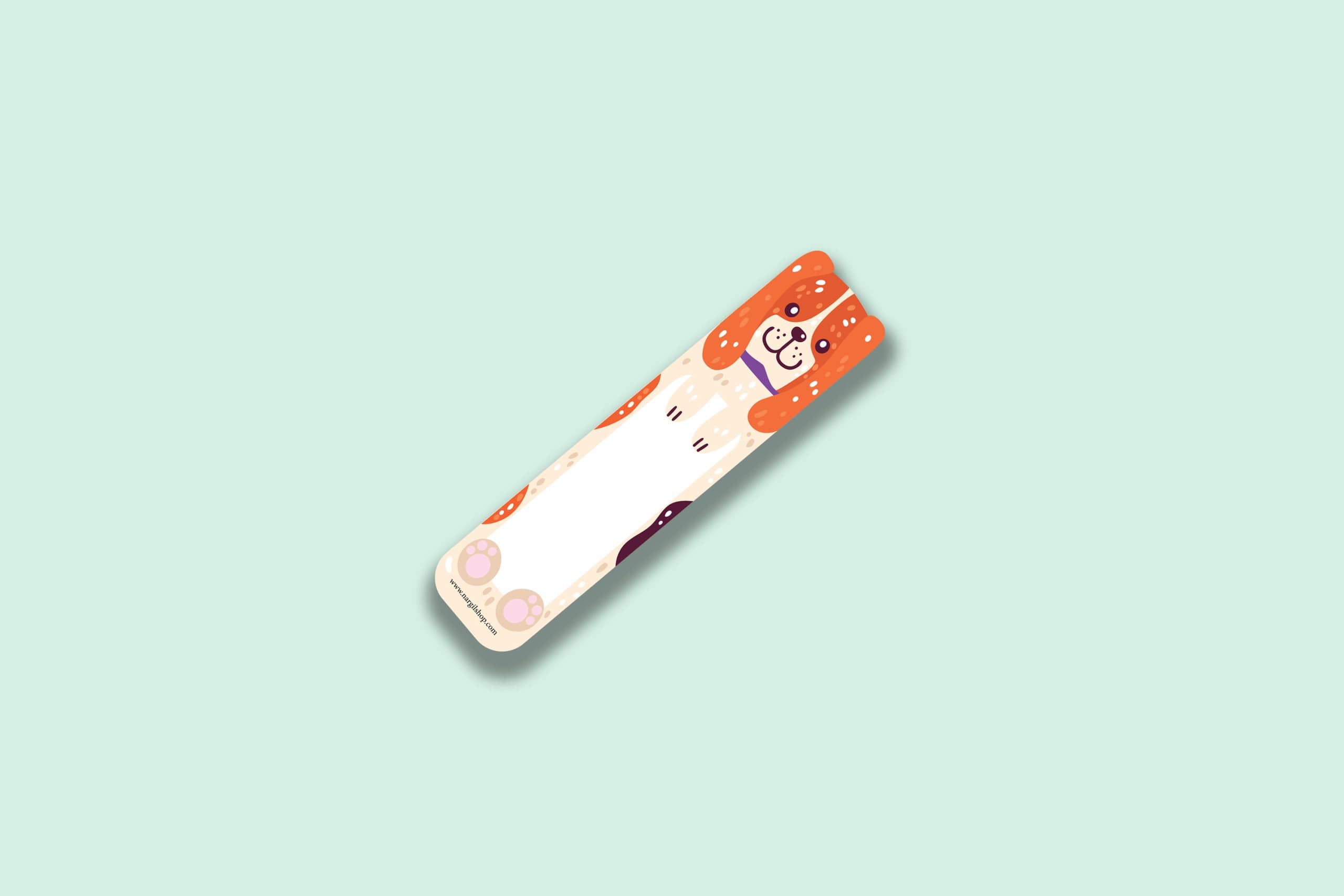 بوک مارک | نشانگر کتاب مدل سگ گوگولی 24 | The cute dog Bookmark 24