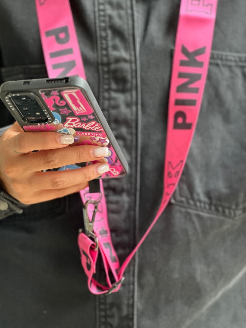 بند گوشی PINK صورتی