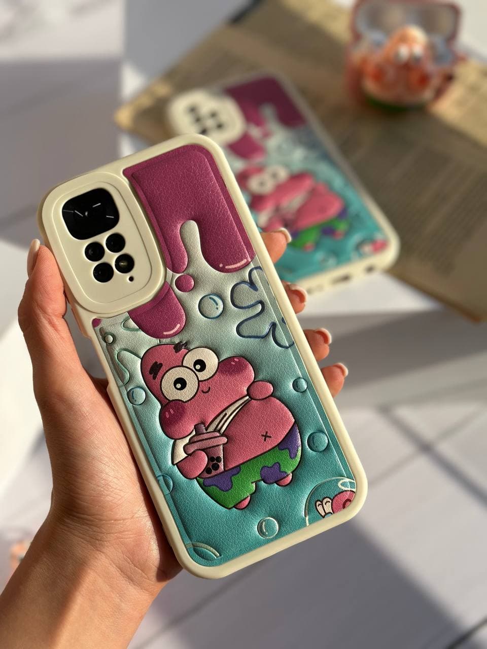 قاب پاتریک چرمی Patrick Star (آیفون سامسونگ شیائومی) — تصویر ۲