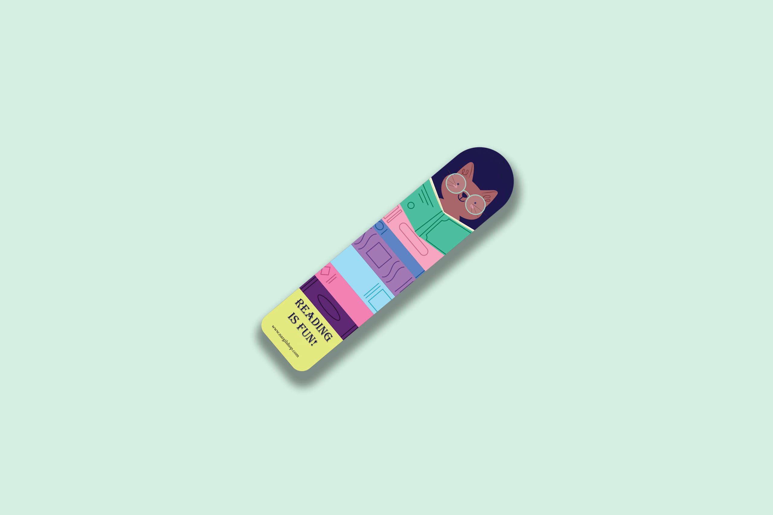 بوک مارک | نشانگر کتاب مدل گربه درسخون 15 | Studios cat Bookmark 15
