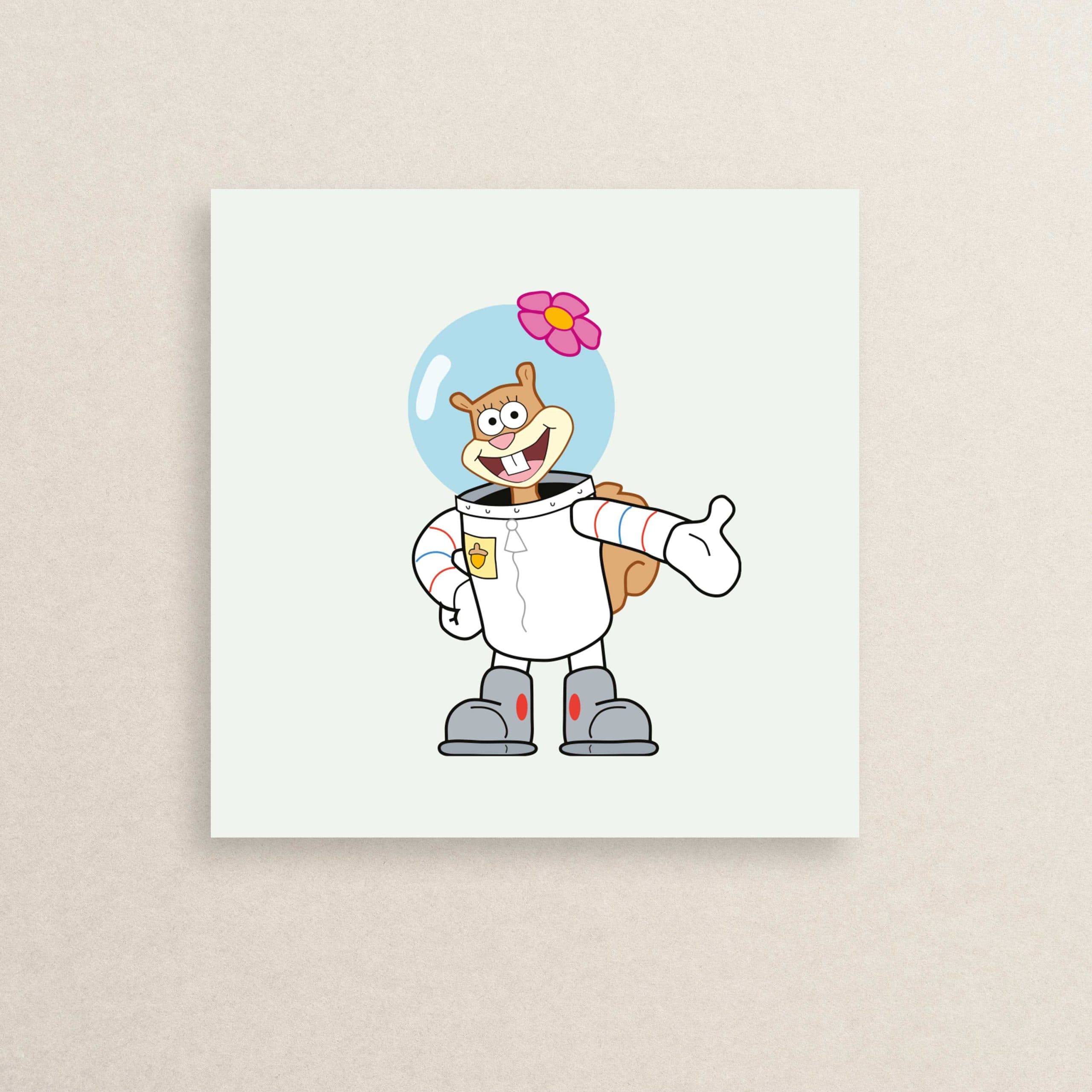 استیکر سندی باب اسفنجی 01 | SpongeBob Sandy sticker 01