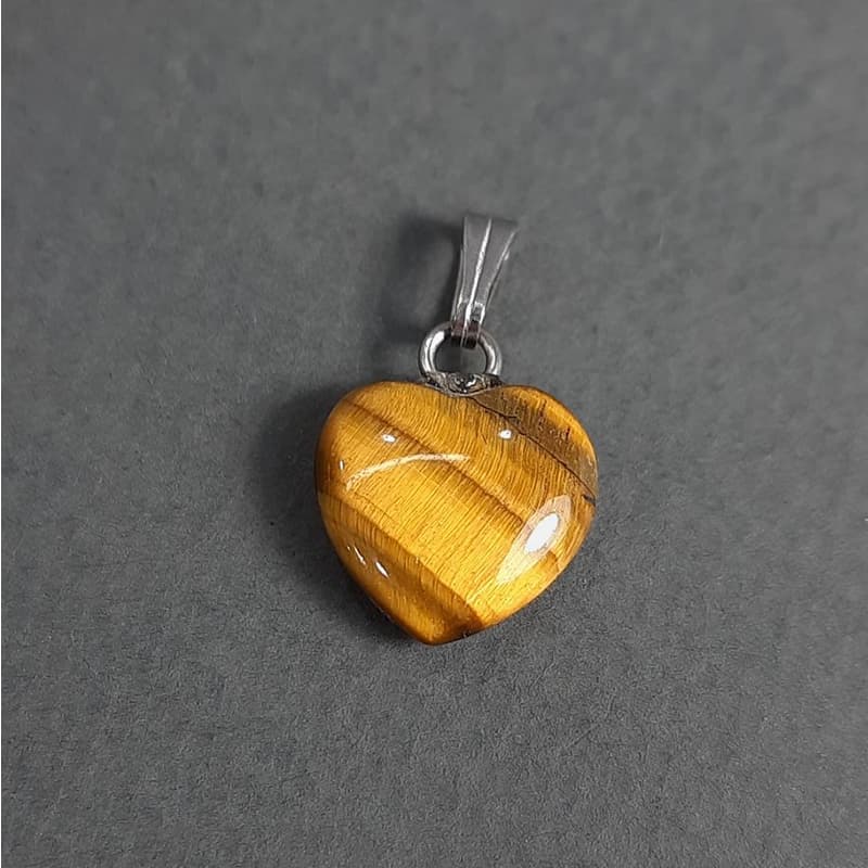 مدال قلبی چشم ببر همراه با زنجیر استیل‌(G.1025)