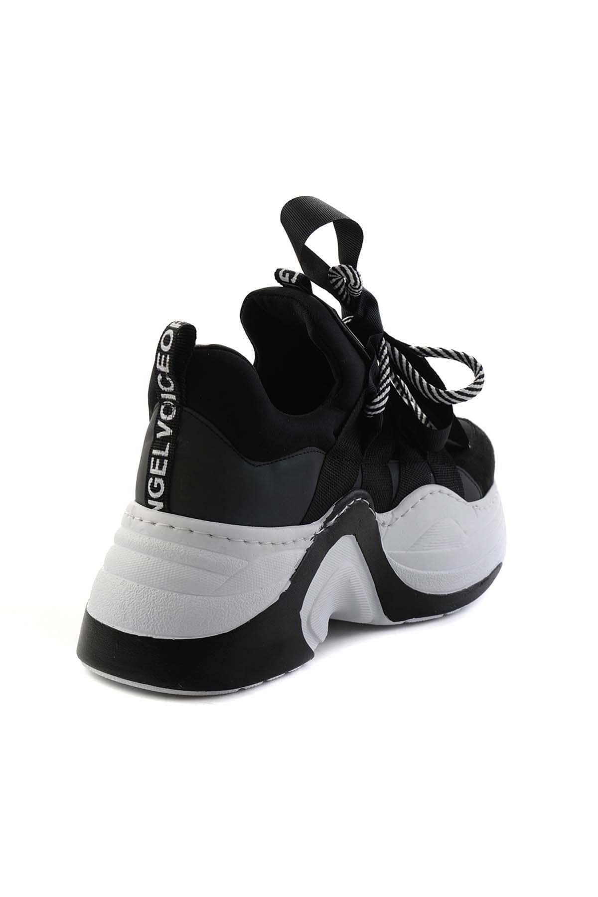 کفش اسنیکر زنانه مشکی Siyah Kadın Sneaker K01545202817 بامبی — تصویر ۷