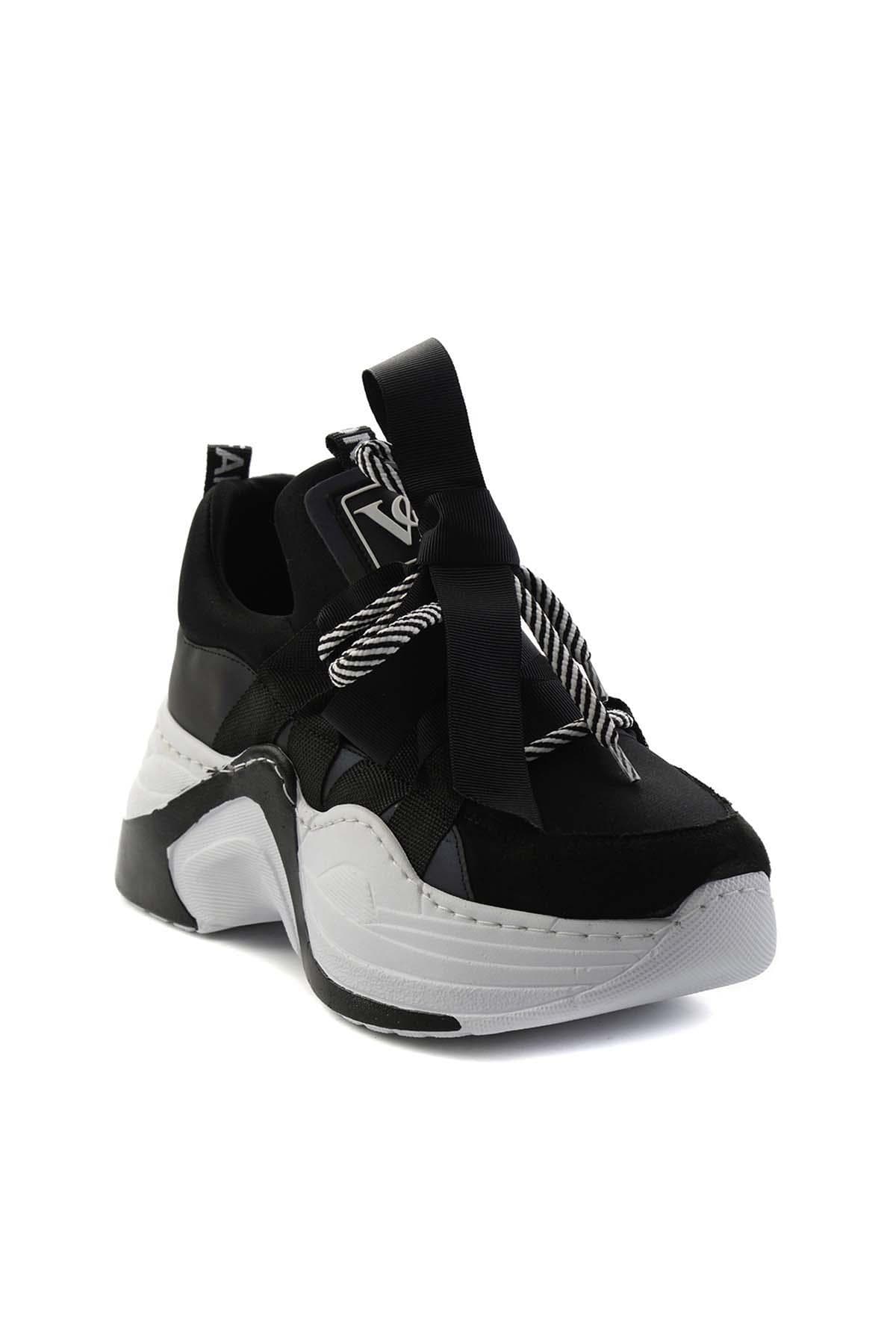 کفش اسنیکر زنانه مشکی Siyah Kadın Sneaker K01545202817 بامبی — تصویر ۵